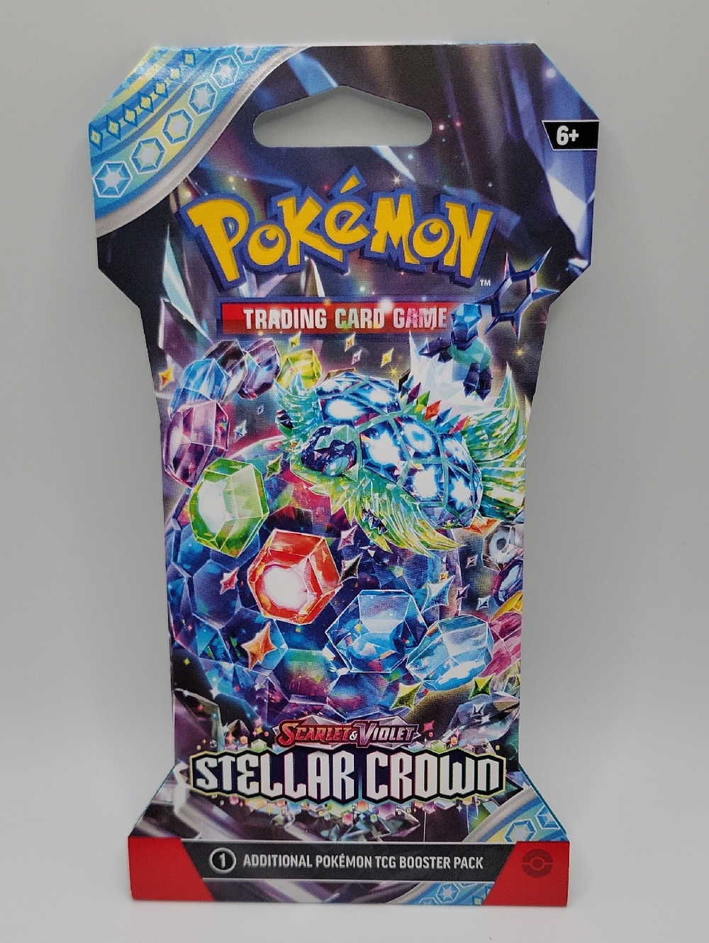 Pokemon Stellar Crown Booster Pack - Blue, Red, Green, Purple